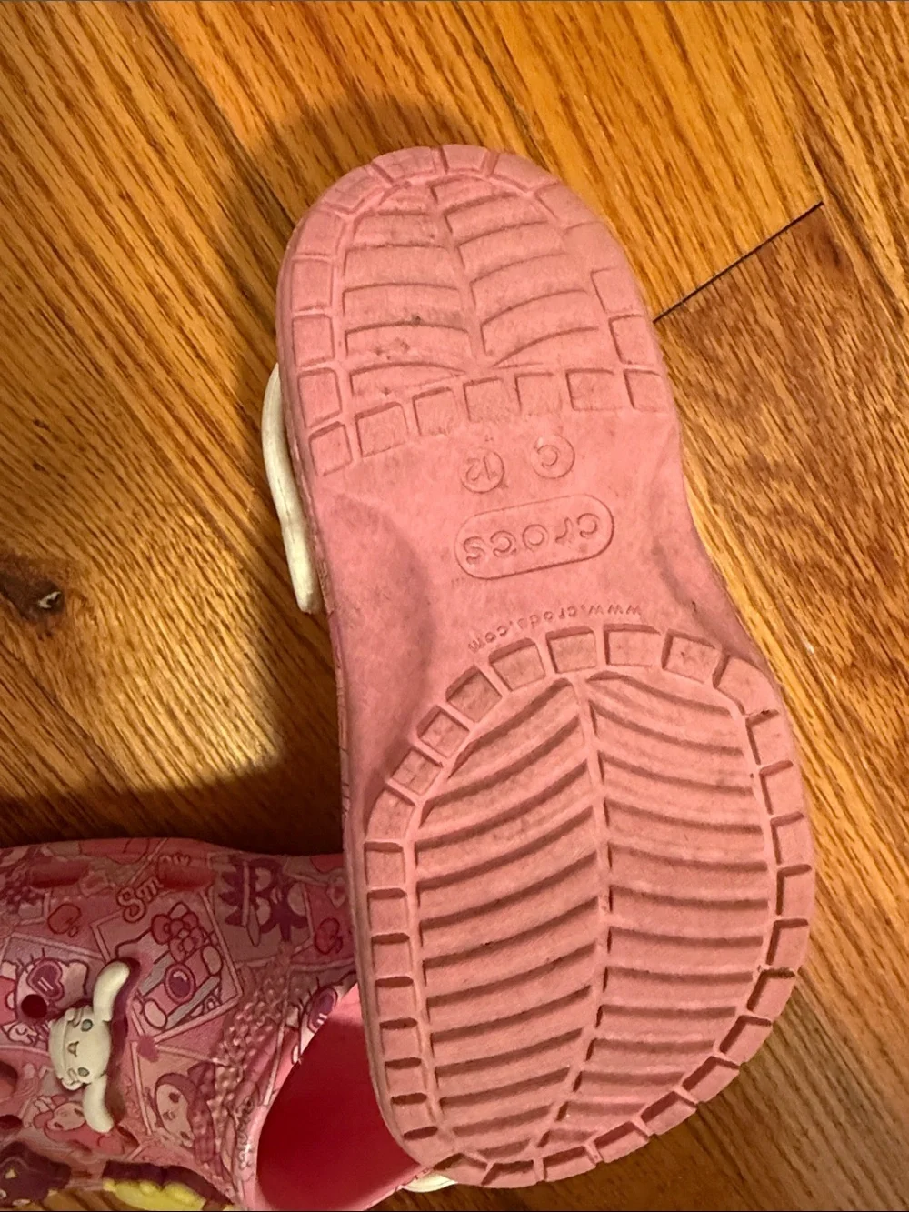 CROCS Kids Pink Character Slip-On Clogs with Backstrap
